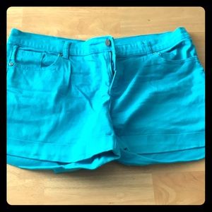 Blue jean shorts